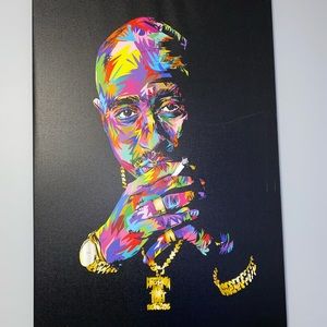 Tupac canvas art